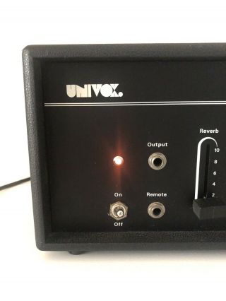 Univox U3R Pro Verb Effect Unit 1970 ' s Vintage Reverb Effect Unit 6