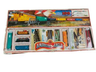 Bachman Golden Eagle Ho Train Electric 100 Piece Set Vintage,  Box