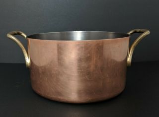 Vintage Mtl Coventry Copper Kettle/pot Heavy Gauge Quality Made