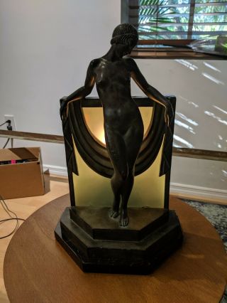 Female Art Deco Table Lamp By Fayral