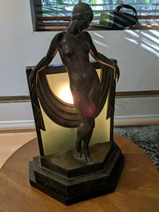 Female art deco table lamp by fayral 2