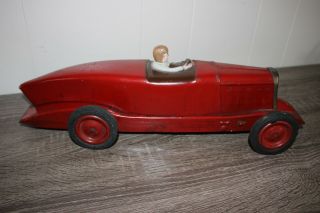 Antique France JOUETS CITROEN GRAND ROSALIE RACE CAR Tin Wind Up Toy 2