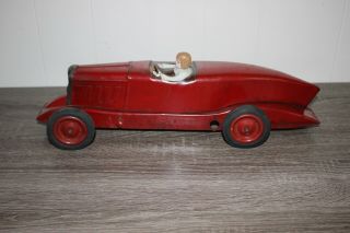 Antique France JOUETS CITROEN GRAND ROSALIE RACE CAR Tin Wind Up Toy 5