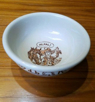Wallace China Westward Ho Rodeo Little Buckaroo 5.  75 " Child Cereal Bowl Vintage