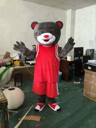 Bear Mascot Costume Suit Cosplay Party Game Dress Outfit Halloween Adult