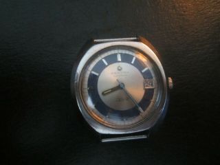 Vintage Retro Blue Ring Watch Circa 1968 Certina Ds - 2