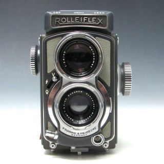 AS - IS Vintage Baby Rolleiflex 4x4 Gray TLR Camera Xenar f/3.  5 60mm w/ Box & Case 2