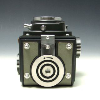AS - IS Vintage Baby Rolleiflex 4x4 Gray TLR Camera Xenar f/3.  5 60mm w/ Box & Case 6