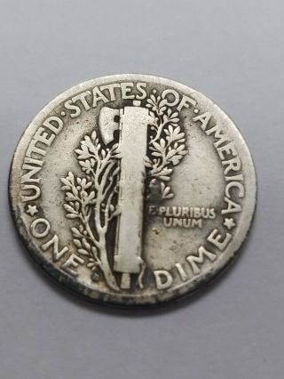 1916 - D Mercury Dime 10c Coin - Rare Key Date Coin