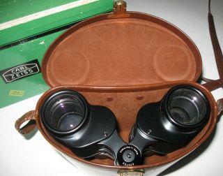 Vtg Carl Zeiss Binoculars 8x30 Abercrombie &Fitch w/Leather Case 4