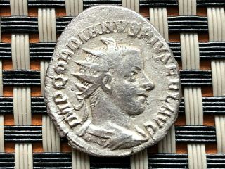 Silver Coin Of Gordian Iii 238 - 244 Ad Ar Antoninianus Ancient Roman Coin