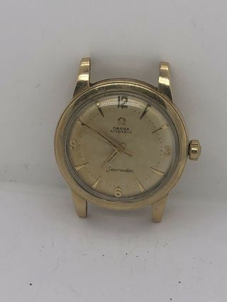 Vintage Omega Seamaster Automatic Bumper Mens Watch 17j Cal.  354 Gold Filled.