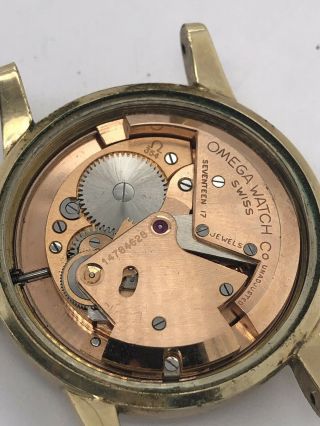 Vintage OMEGA Seamaster Automatic Bumper Mens Watch 17j Cal.  354 Gold Filled. 7
