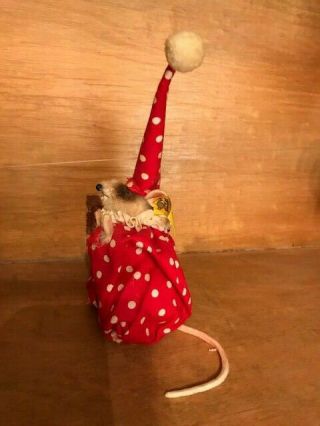 RARE 1960 ' s FAO Schwarz Steiff Dressed Pieps Circus Mouse Doll Toy 3