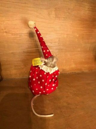RARE 1960 ' s FAO Schwarz Steiff Dressed Pieps Circus Mouse Doll Toy 5