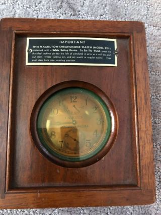 Hamilton Model 22 Marine Chronometer Deck Watch 5