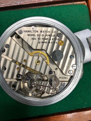 Hamilton Model 22 Marine Chronometer Deck Watch 8