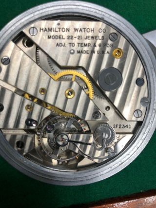 Hamilton Model 22 Marine Chronometer Deck Watch 9