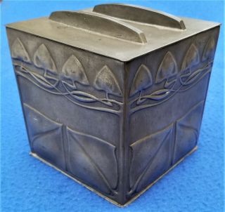 Archibald Knox For Liberty & Co Tudric Pewter Biscuit Box 0237 England