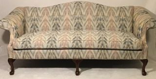Antique Camelback Sofa And Loveseat