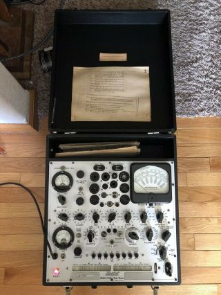 Rare Hickok Model 539c Tube Tester With Supplementary Data Sheets,  Made In Usa