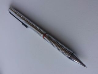 Vintage Rotring 900 Side Knock Shiny Chrome Mechanical Pencil 0.  7 5