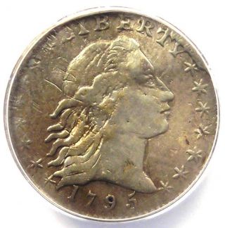 1795 Flowing Hair Half Dime H10c Lm - 10 - Anacs F12 Detail - Rare Certified Coin