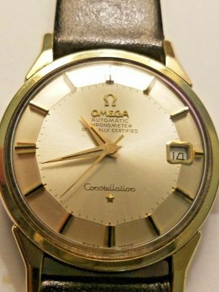 Vintage Omega Circa 1968 Automatic Constellation Chronometer Pie Pan Watch