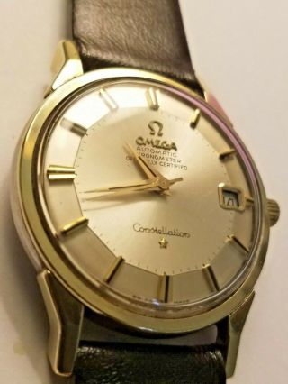 Vintage OMEGA Circa 1968 Automatic Constellation Chronometer PIE PAN Watch 2