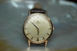 Vintage Solid 18k Rose Gold Automatic Omega Watch