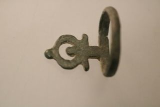 Ancient Fantastic Roman Bronze Key Ring 1st - 4th century AD 3