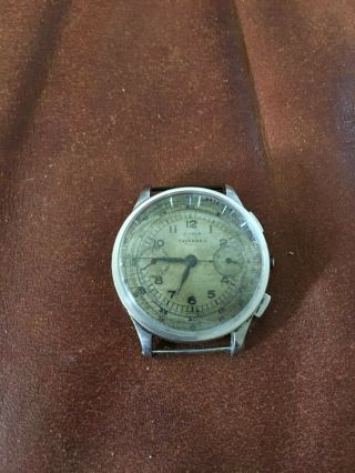 Vintage Cyma Tavannes Chronograph Watch Ref.  400 Valjoux 22 Movement