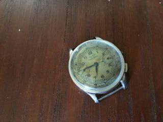 Vintage Cyma Tavannes Chronograph watch Ref.  400 Valjoux 22 Movement 2