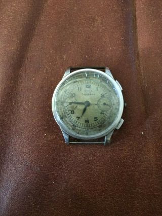 Vintage Cyma Tavannes Chronograph watch Ref.  400 Valjoux 22 Movement 3