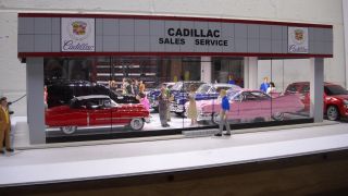 Cadillac Vintage Dealership Showroom 1/24 1/25 Model Cars/trucks Diorama