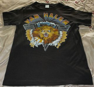 Van Halen - Vintage 1982 Nos Tour Shirt Size Medium