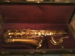 Vintage Cg Conn 10m Tenor Saxophone Sax Lady Engraving It Plays Please Read