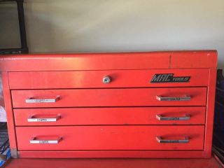 Mac Tools Vintage Hd Top Tool Box With 3 Drawers - Red