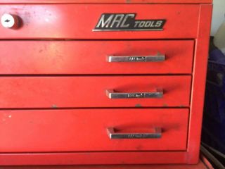 Mac Tools Vintage HD Top Tool Box with 3 Drawers - Red 3