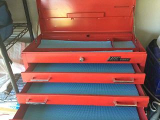 Mac Tools Vintage HD Top Tool Box with 3 Drawers - Red 4