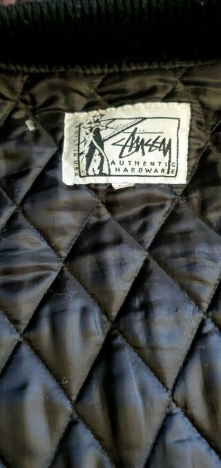 Vintage Stussy Varsity Jacket One Love 1988 10