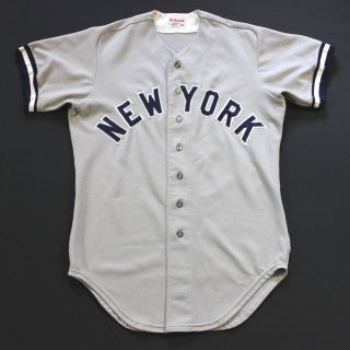 Authentic York Yankees 40 Medium Wilson Jersey Vintage 70s 80s Made In Usa