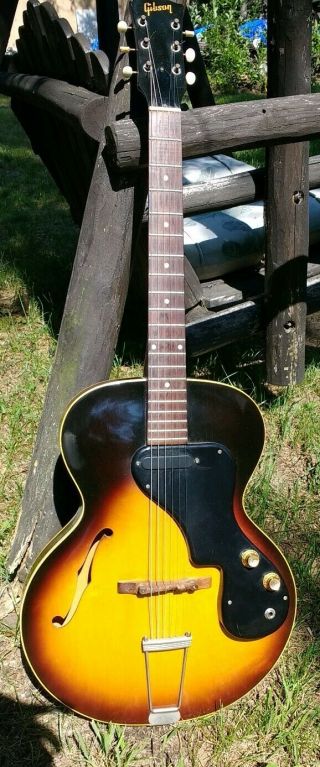 Vintage 1962 Gibson ES 120T Sunburst With Case 4