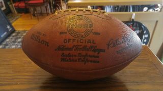 Vintage Rare Nfl The Duke Pete Rozelle Thorp Wilson Football Rare