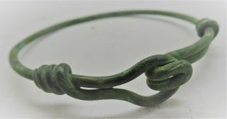 Ancient Celtic Twisted Bronze Warriors Bracelet Circa 100bc - 100ad