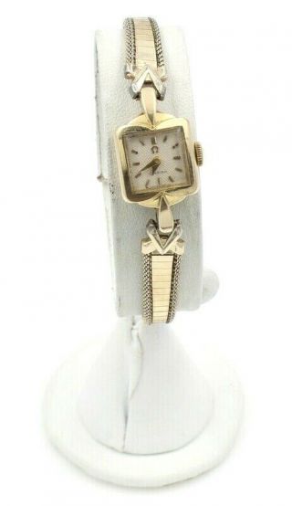Vintage Omega Mechanical 17 Jewel 18 Mm Womens Wrist Watch 6139 - 9