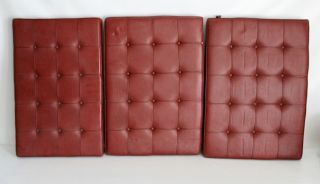 1972 Knoll Mies Van Der Rohe Barcelona Leather Chair Cushions Vtg Mid Century 2 10