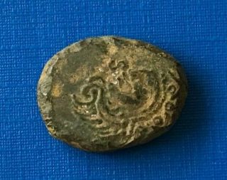 Very Rare Ancient Celtic Bronze Stater 1st Century Bc - P571