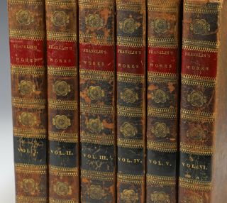 The of Benjamin Franklin 6 Volume Antique Book Set William Duane 1809 2