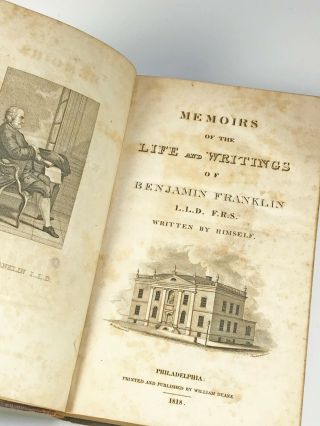 The of Benjamin Franklin 6 Volume Antique Book Set William Duane 1809 5